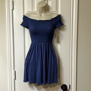 Juniors Smocked Casual Dress